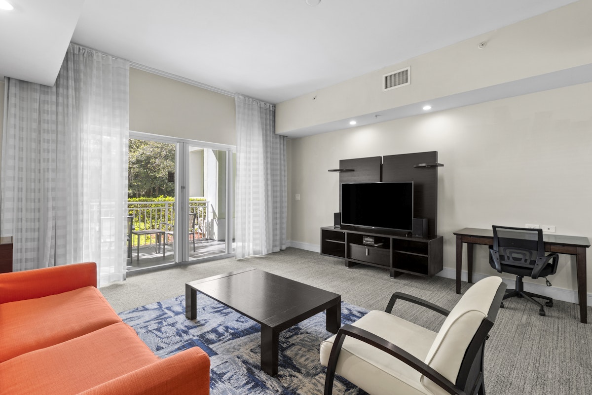 Deluxe One Bedroom King Suite Living Room 4 1 