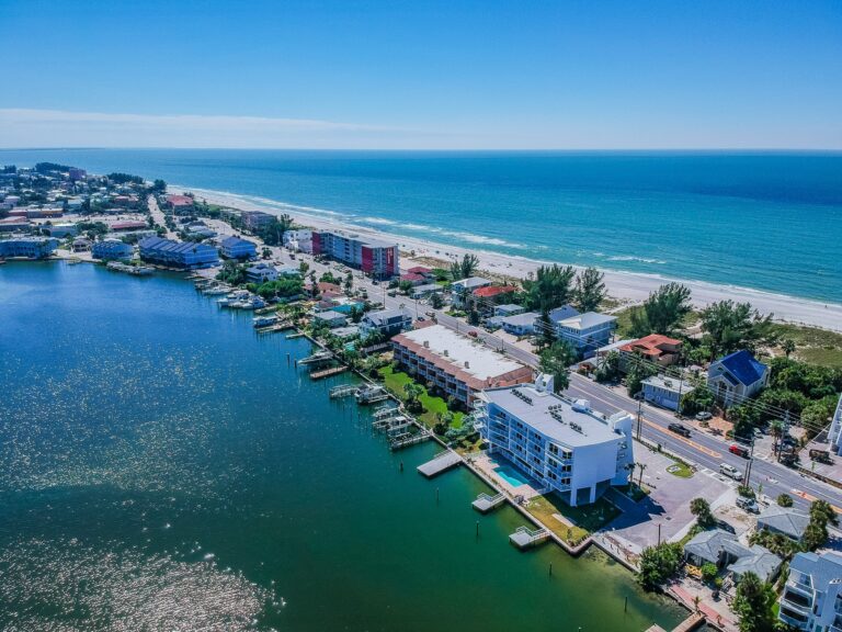 Aerial view of the boulevard