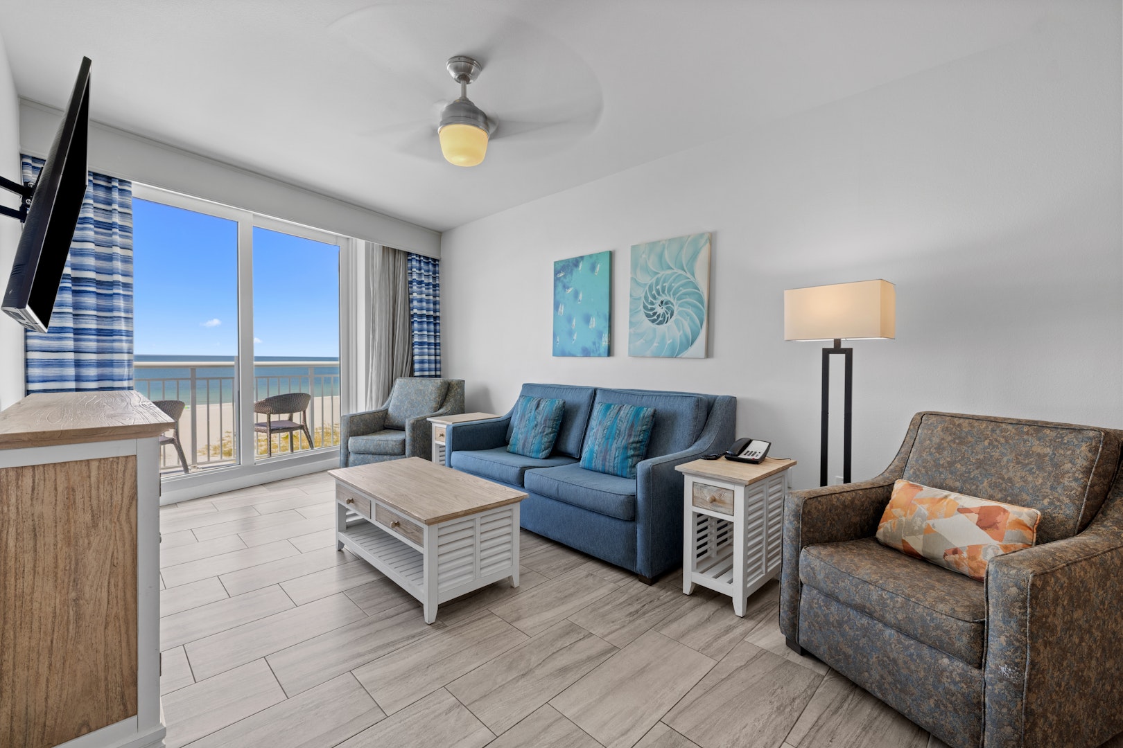 Oceana 2br Gulf Front Premium Suite 01 Living Room 